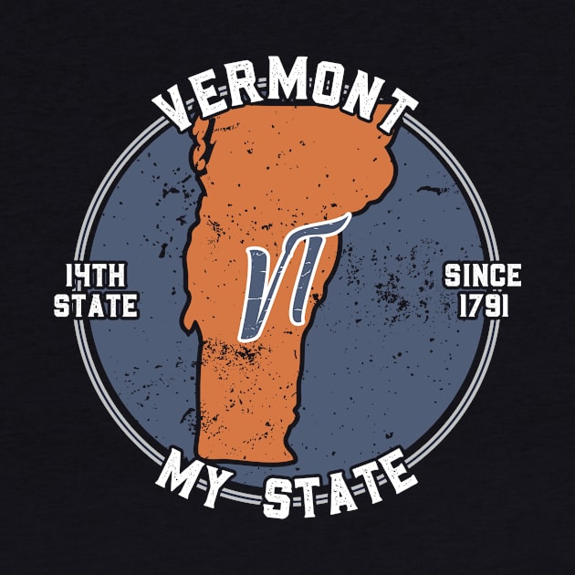 Vermont My State Patriot State Tourist Gift by atomguy